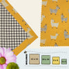 Goat-themed beeswax food wraps in four sizes, part of the Grazin’ Good Collection from Blindhound Farms