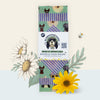 Packaged beeswax wrap set featuring sunglasses-wearing dogs from Blindhound Farms